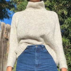 ZARA Chunky Knit Turtle Neck Sweater